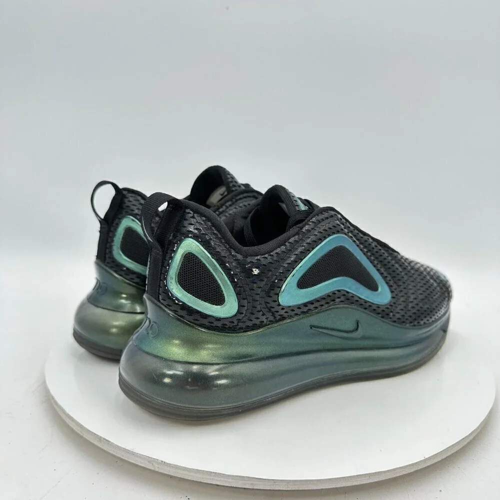 Nike Air Max 720 Throwback Future Youth Size 7Y Women 8.5 AQ3196-003 Black Shoes